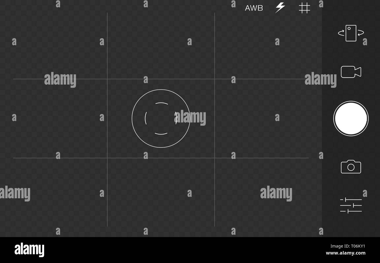 Camera viewfinder transparent background Fotos und Bildmaterial in