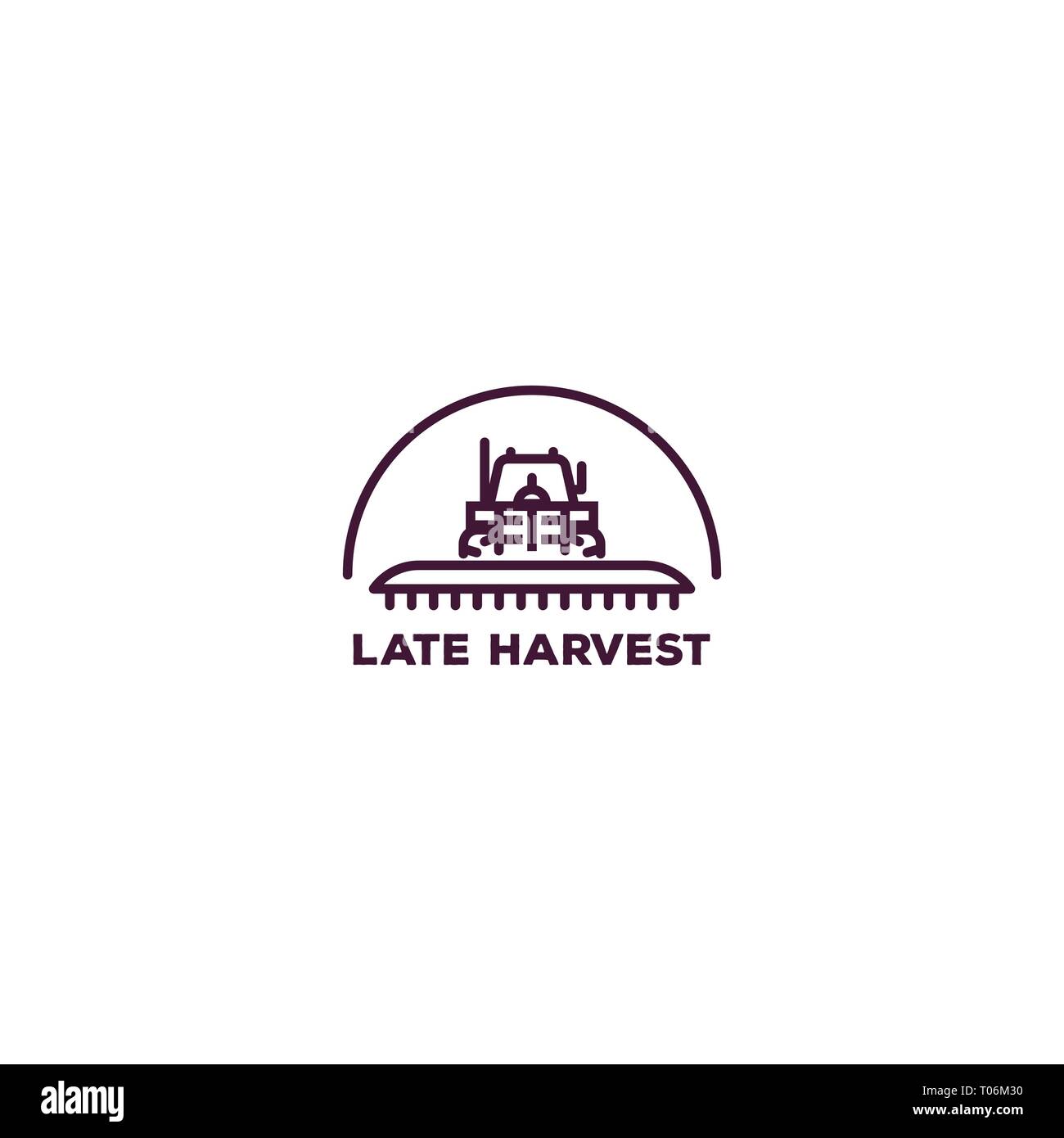 Farm Traktor logo Stock Vektor