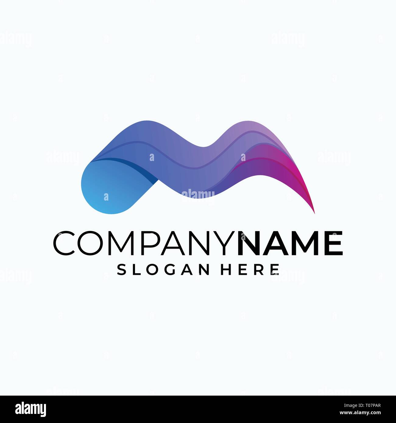 Abstrakte Buchstaben M illustration Vektor Vorlage. Geeignet für kreative Industrie, Multimedia, Entertainment, Ausbildungen, Shop, und alle damit verbundenen Unternehmen Stock Vektor