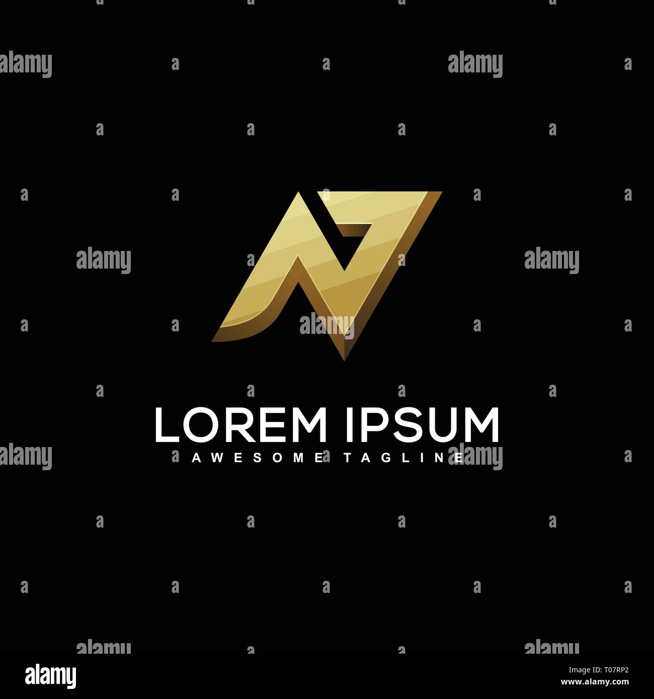 Abstrakte Native Konzeption Illustration vektor Vorlage. Geeignet für kreative Industrie, Multimedia, Entertainment, Ausbildungen, Shop, und alle damit verbundenen Bus Stock Vektor