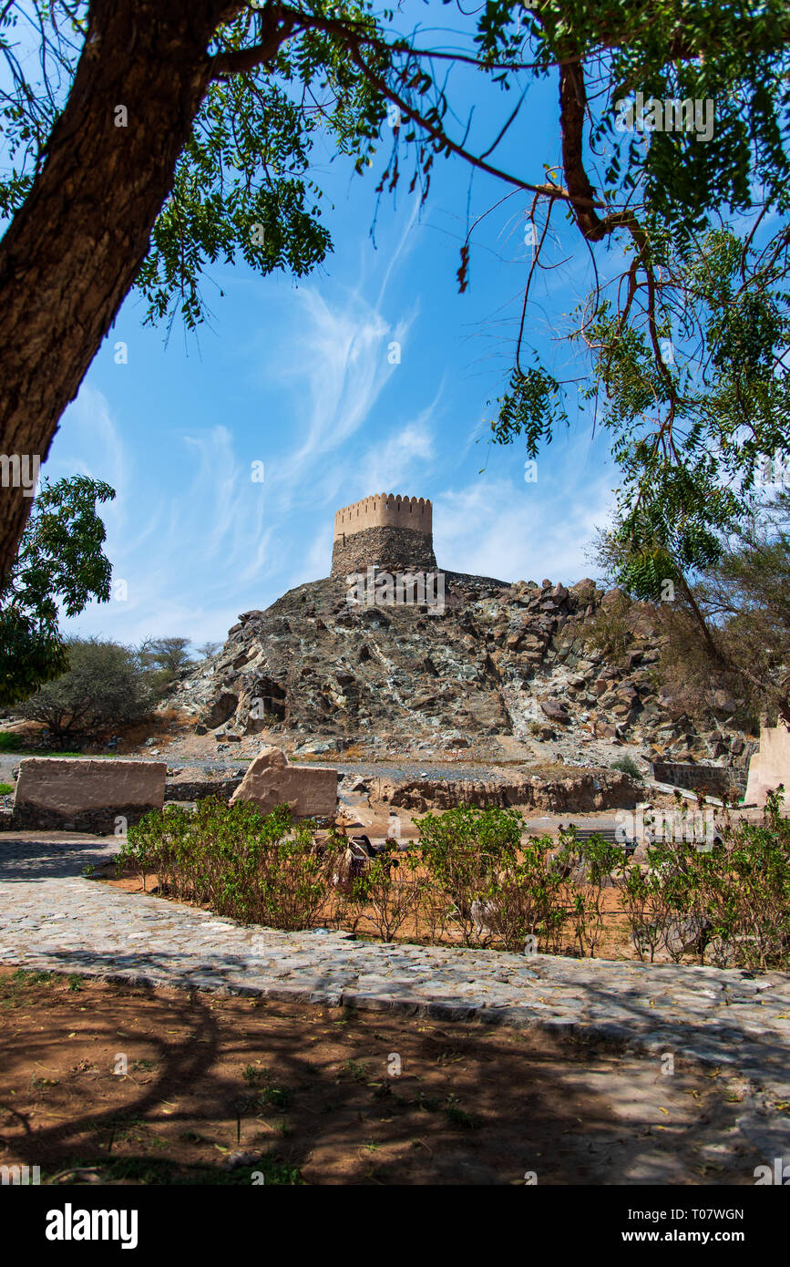 Al Bidiyah Fort im Emirat Fujairah in Vereinigte Arabische Emirate Stockfoto