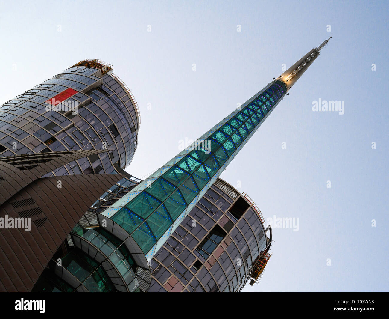 Der Glockenturm Campanile Häuser 18 Glocken als die Swan Bells, Perth, Western Australia bekannt. Stockfoto