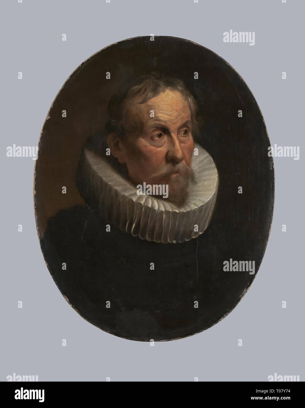 "Portrait von Pieter Brueghel der Jüngere (sogenannte 'Hölle Brueghel ')'. Flandern. Abmessungen: 58 x 45,5 cm (oval). Museum: Staatliche Eremitage, St. Petersburg. Autor: Anthony Van Dyck (Workshop). Stockfoto