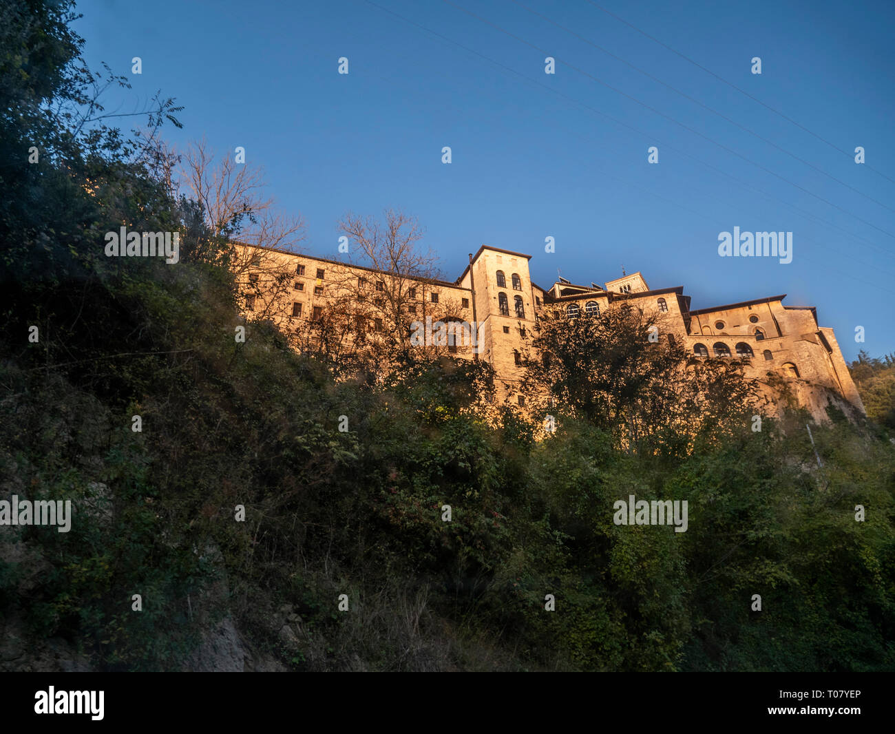 Italien, Latium, Subiaco, das Kloster von San Benedetto und Santa Scolastica, oder Heiligtum der Sacro Speco Stockfoto