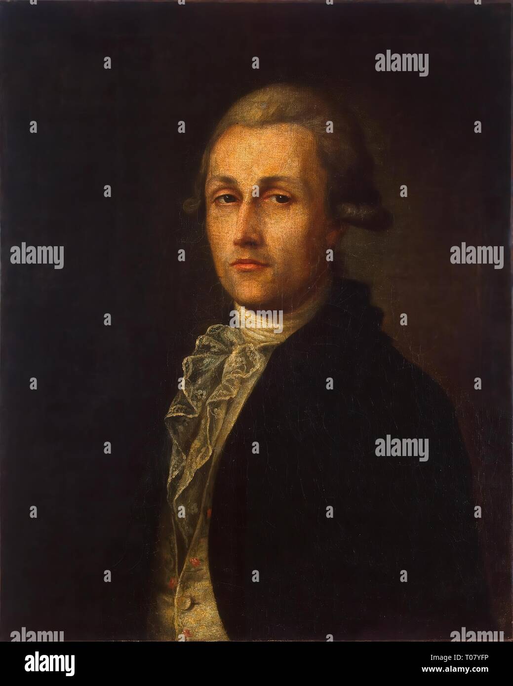 "Portrait von Ivan Lukin'. Russland, 1790. Abmessungen: 69 x 55 cm. Museum: Staatliche Eremitage, St. Petersburg. Autor: Ivan. Andreyev. Stockfoto