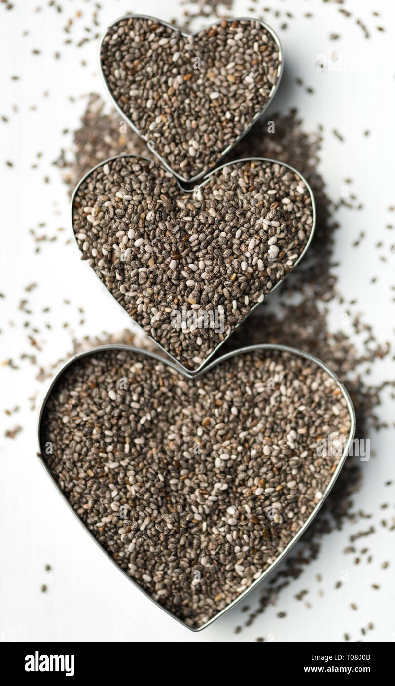 Chia-Samen Stockfoto