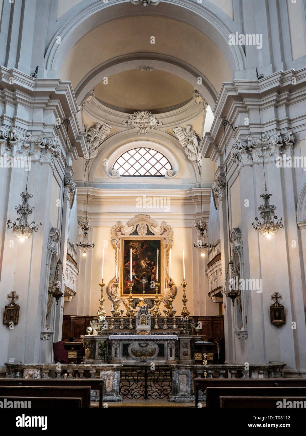 Italien, Emilia Romagna, Ravenna Innenraum der Kirche San Giovanni Battista Stockfoto