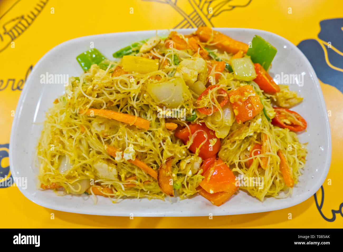 Singapur Art gebratene Nudeln, Bangkok, Thailand Stockfoto