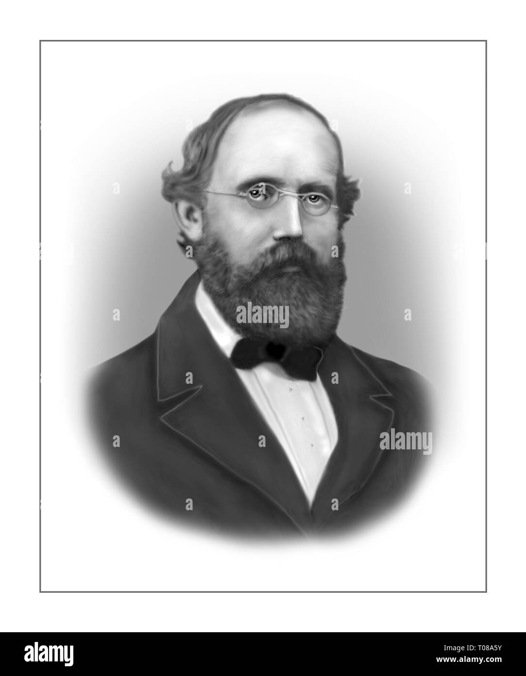 Georg Friedrich Bernhard Riemann 1826-1866 Deutsche Mathematiker Stockfoto