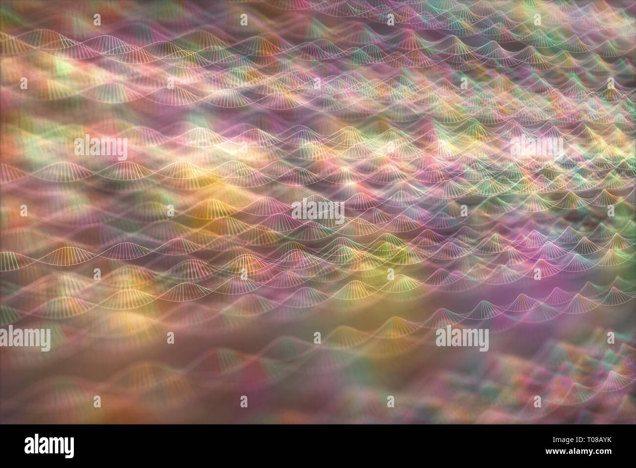 Bild von den genetischen Code der DNA. Konzept Bild für den Einsatz als Hintergrund. Farbige 3D-Darstellung. Stockfoto