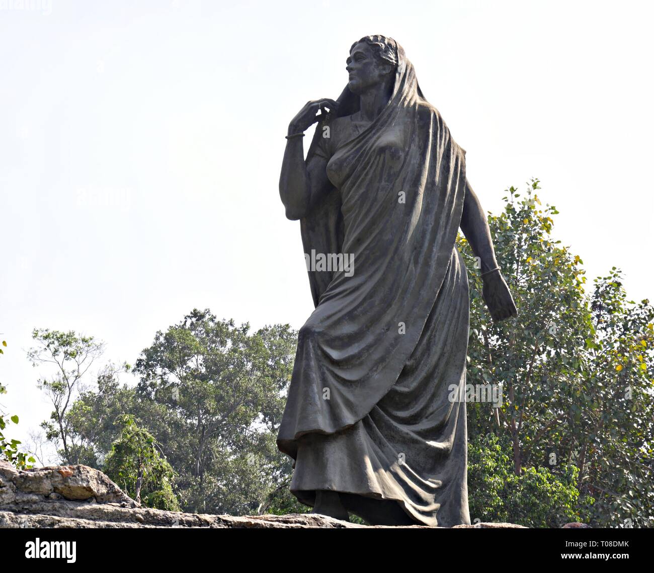 NEU DELHI, INDIEN - 2018. MÄRZ: Gyarah Murti-Denkmäler im Mutter-Theresa-Halbmond in Neu Delhi. Stockfoto
