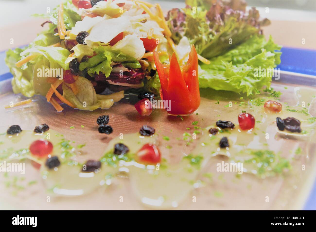 Gourmet Weihnachten Salat Stockfoto