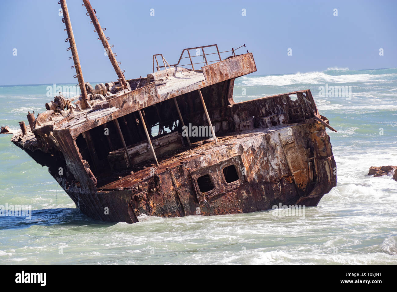 Kap Alguhas Schiffswrack Stockfoto