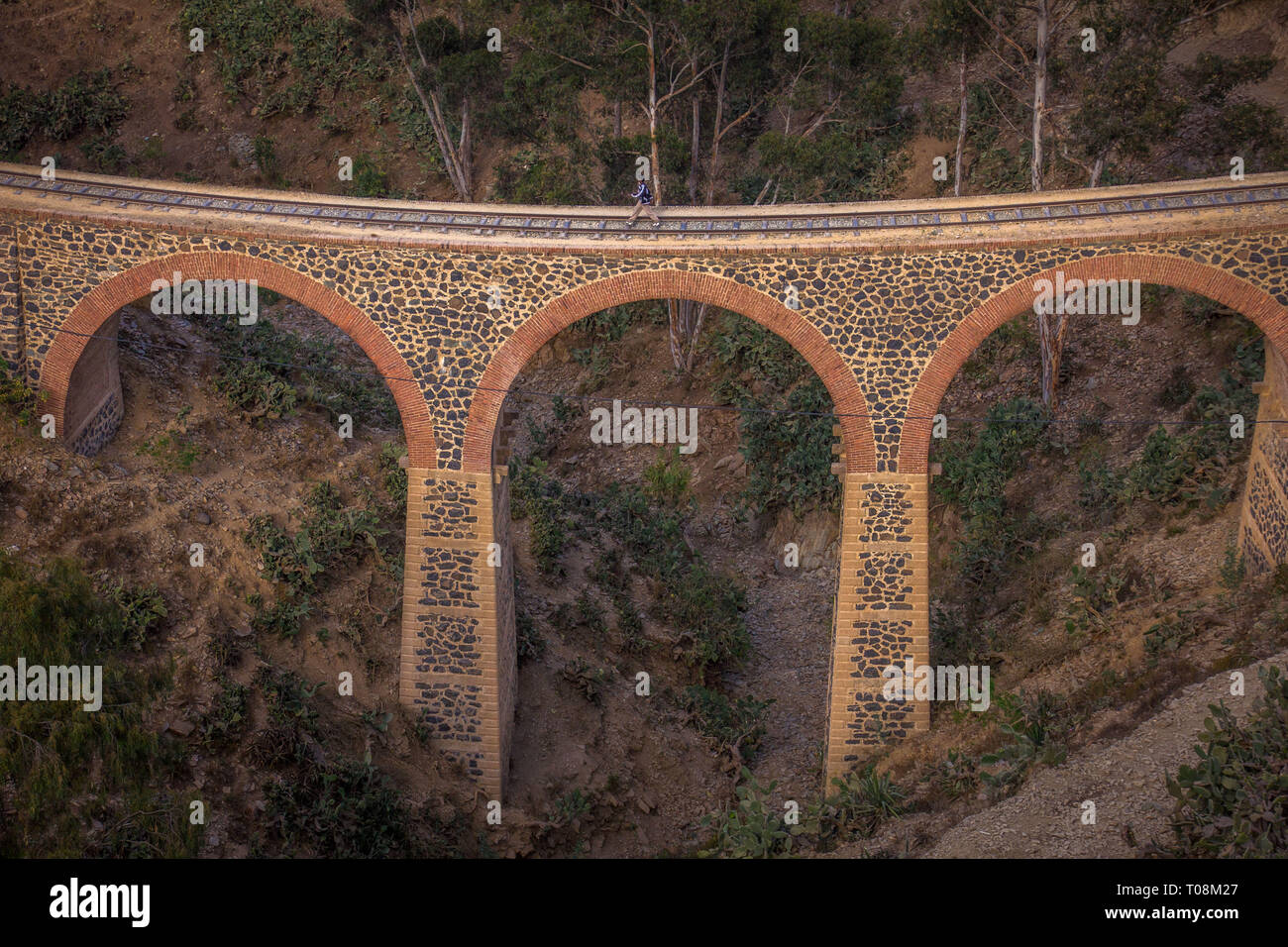 Zugbrücke, Asmara, Eritrea Stockfoto