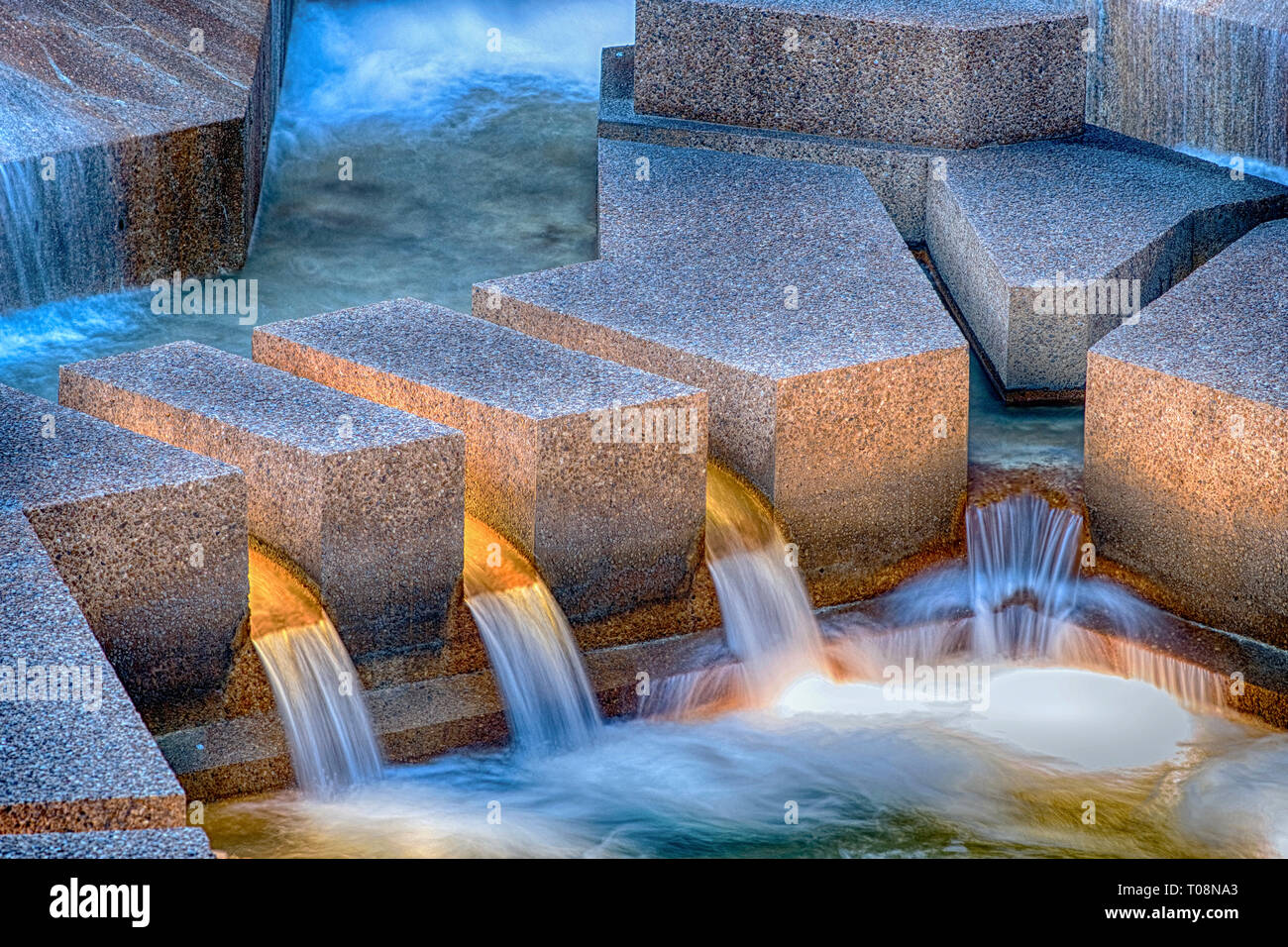 Wasser Gärten Fort Worth Texas 031919 Stockfoto