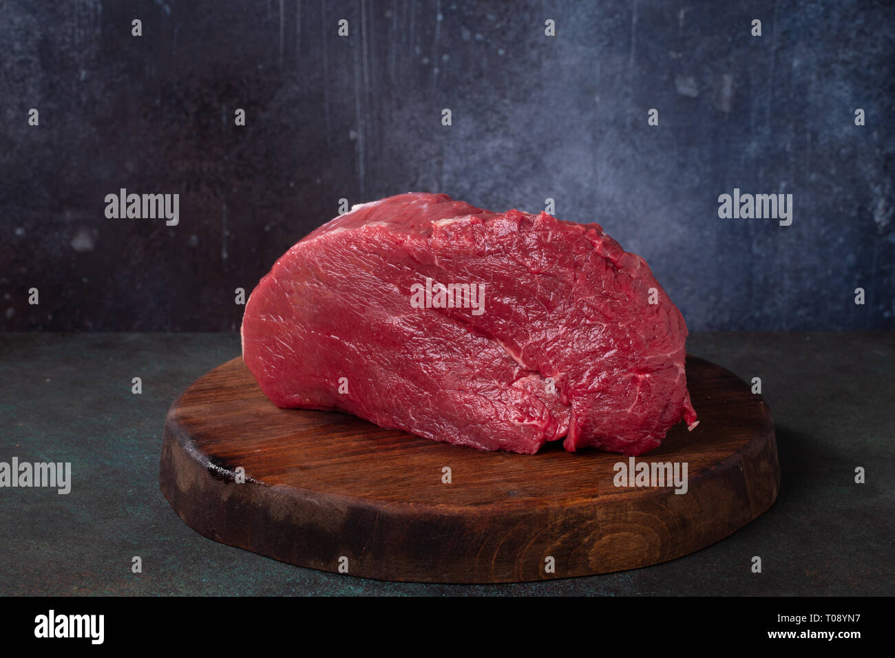 Frisches rohes Rinderfilet. Stockfoto