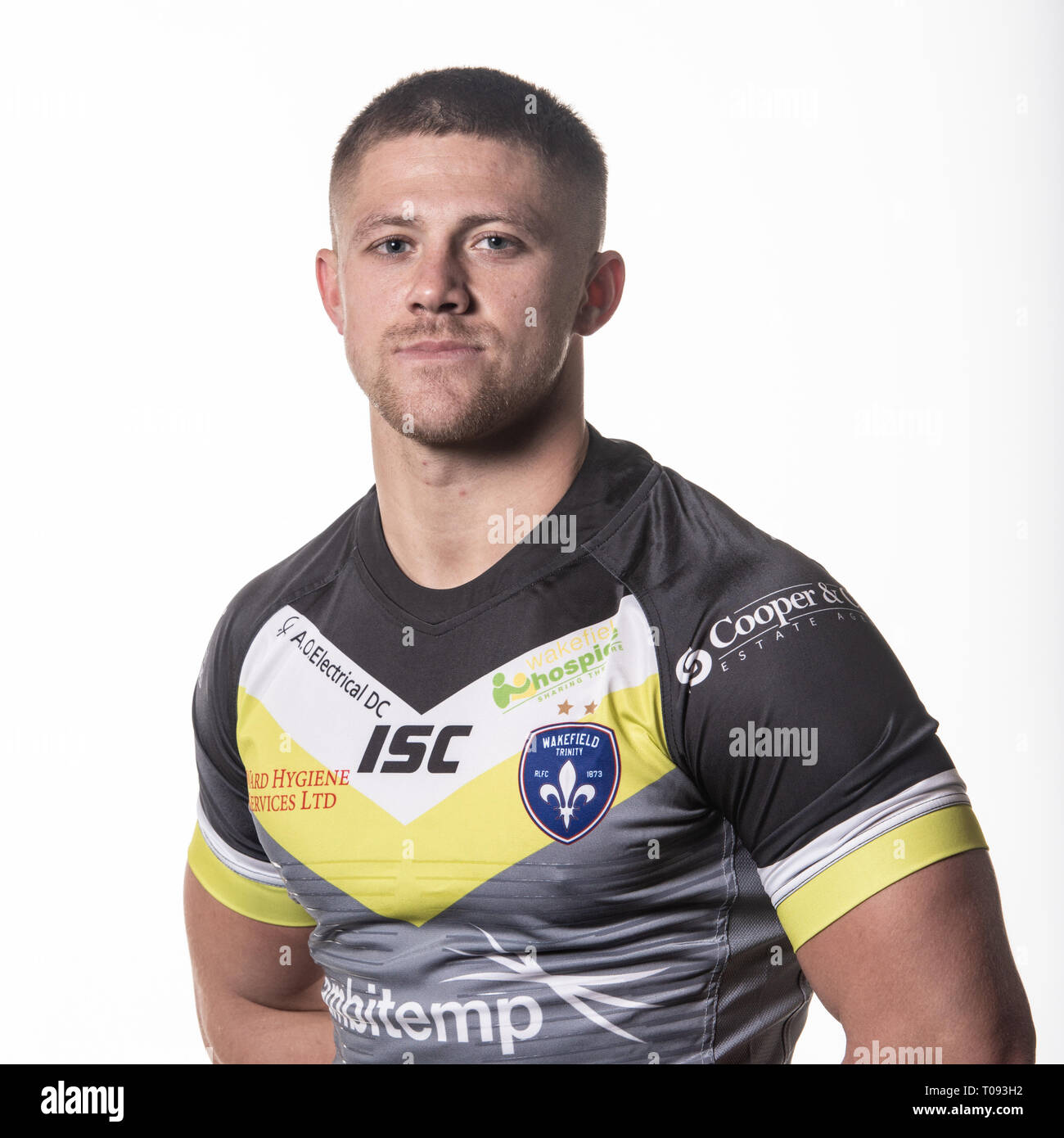 Rugby League, Super League, Wakefield Trinity Squads2019 Headshot. Wakefield Trinity Spieler Ryan Hampshire. Credit: Dean Williams Stockfoto