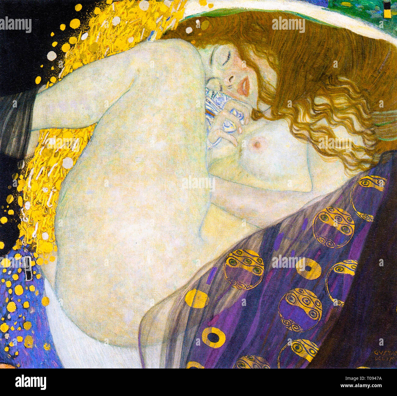 Gustav Klimt, Danae, Portrait Malerei, 1907 Stockfoto