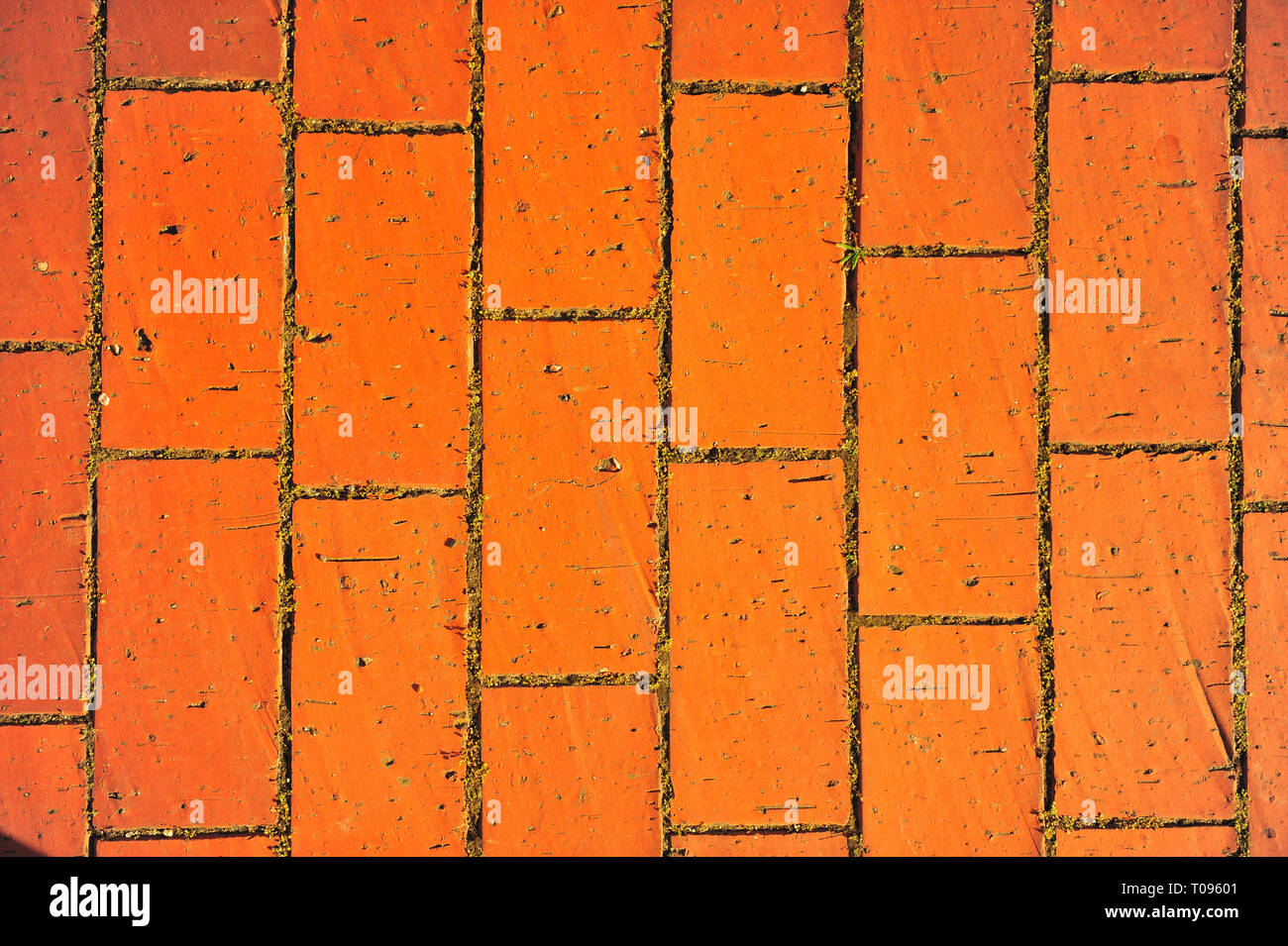 Orange Ziegel Fliesen abstrakt Hintergrund Stockfoto