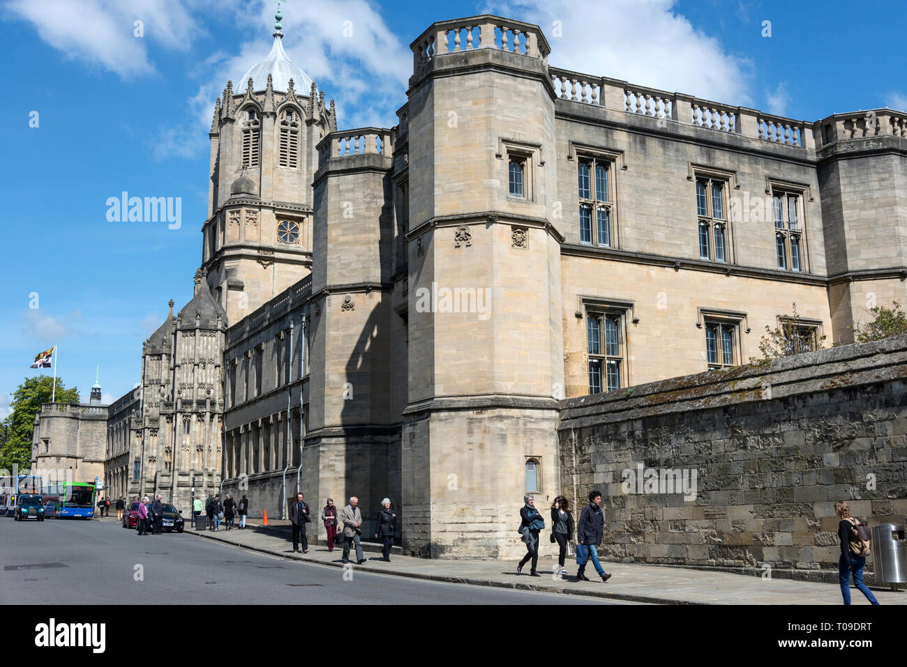 Christ Church College an der St. Aldate's Street in Oxford, Oxfordshire, Großbritannien Stockfoto