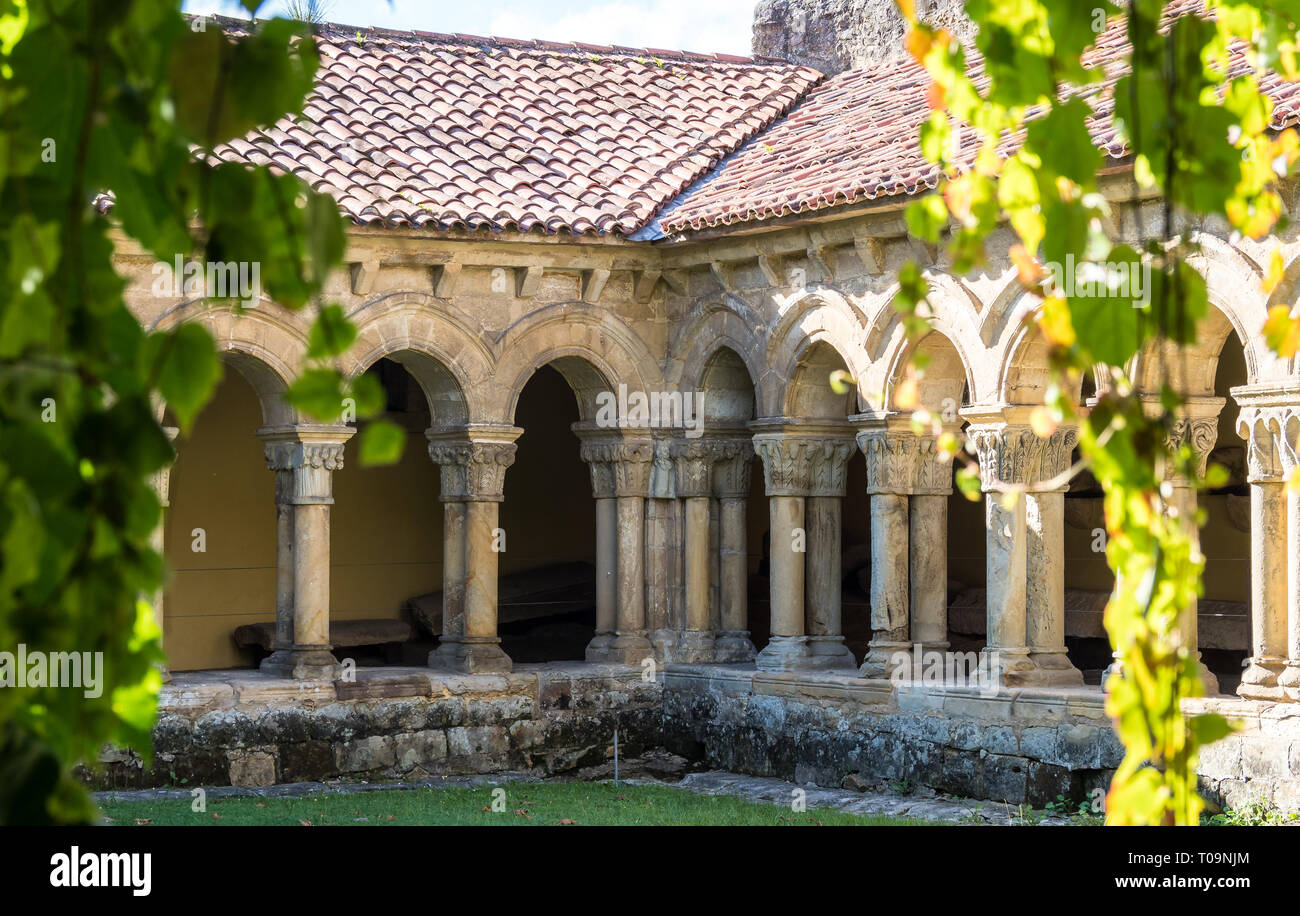 Colegiata Kirche Santa Juliana in Santillana del Mar, Kantabrien, Spanien. Stockfoto