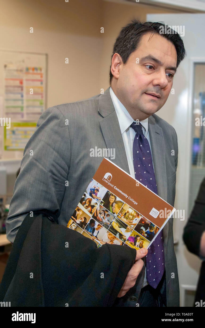 M.P. für West Derby Stephen Twigg Stockfoto