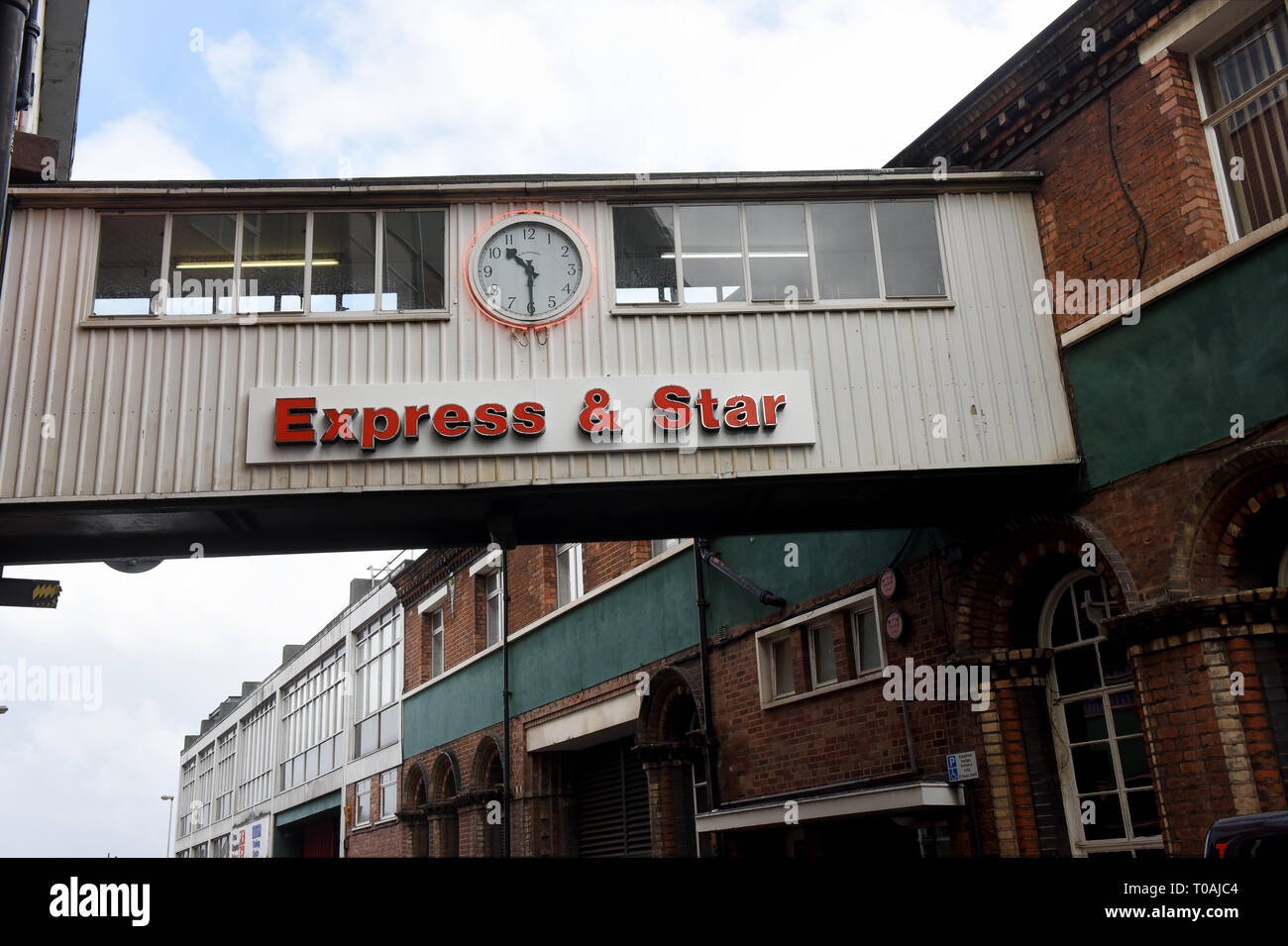 Der Express & Stern Zeitung Büros in Wolverhampton England Großbritannien Stockfoto
