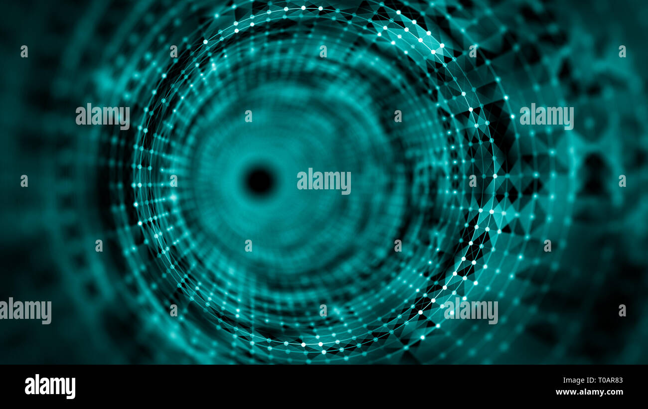 Zeittunnel, Computer generiert abstrakte Fraktal-Hintergrund Stockfoto