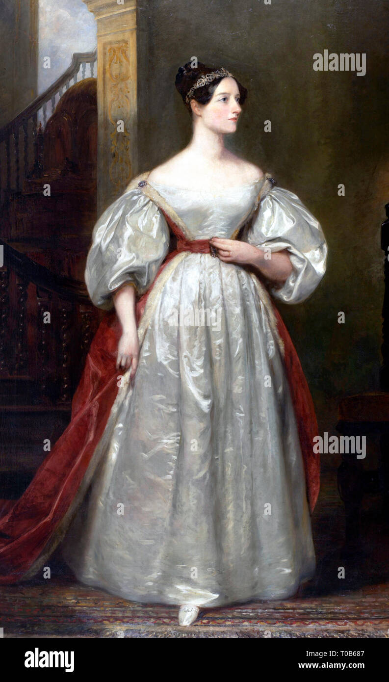 Portrait von Ada Lovelace (1815-1852), die Tochter von Lord George Gordon Byron - Margaret Sarah Zimmermann Stockfoto