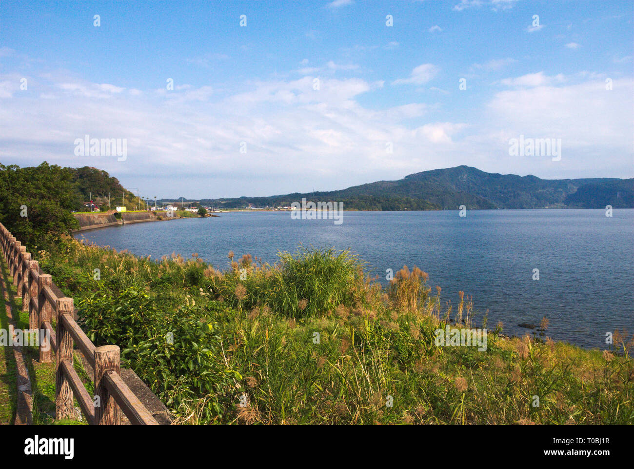 See Ikeda, Ibusuki, Kagoshima Präfektur, Kyushu, Japan Stockfoto