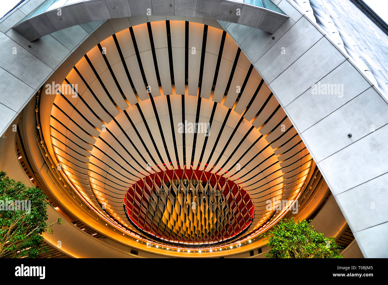 West Kowloon, Hongkong/ China - 01-01-2019: Hongkong, China - Architektur - Xiqu Centre (Opernhaus) Stockfoto
