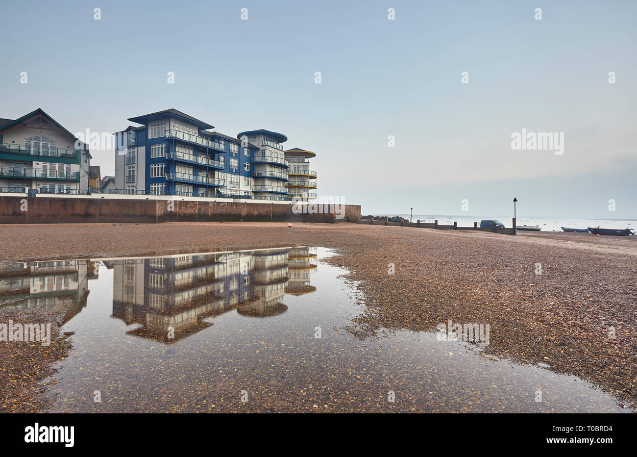 Die Exe Estuary bei Sonnenuntergang, Exmouth, Devon, Großbritannien. Stockfoto