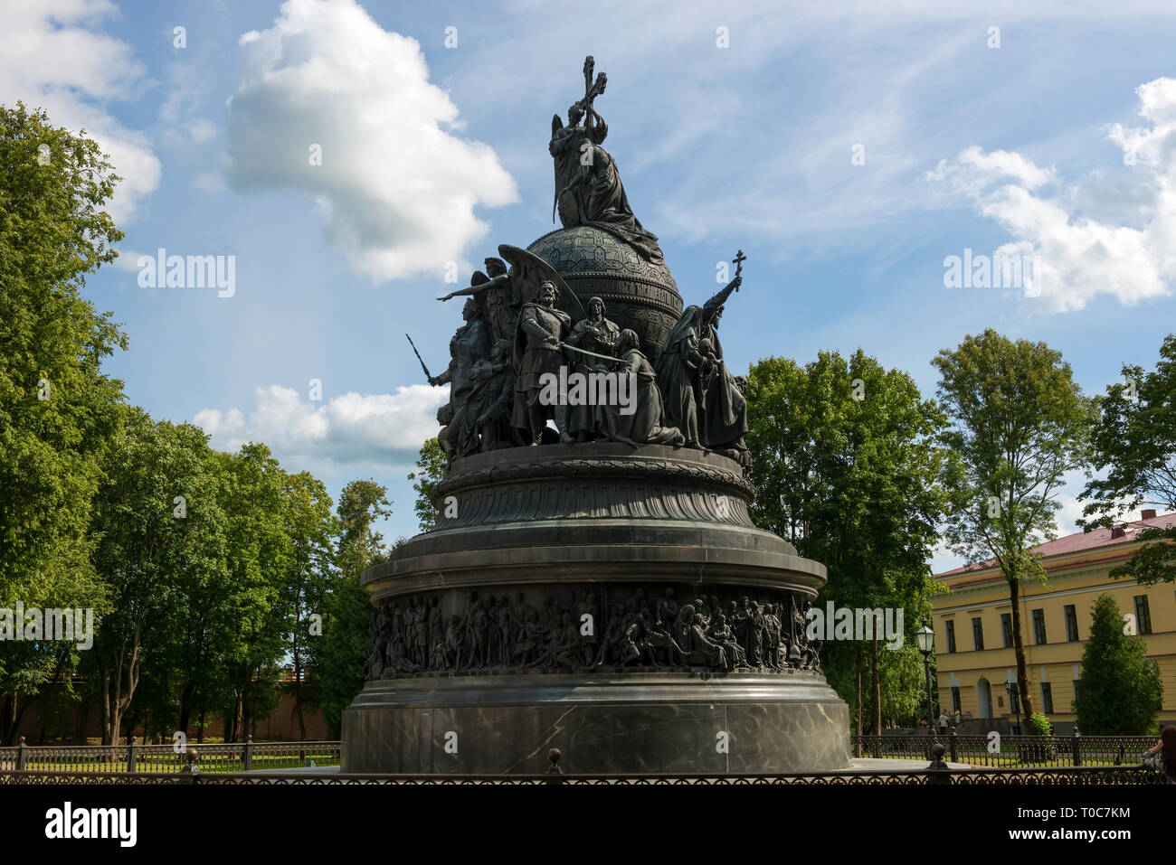 Denkmal das Jahrtausend der Russland in Nowgorod, Nowgorod, Russland Stockfoto