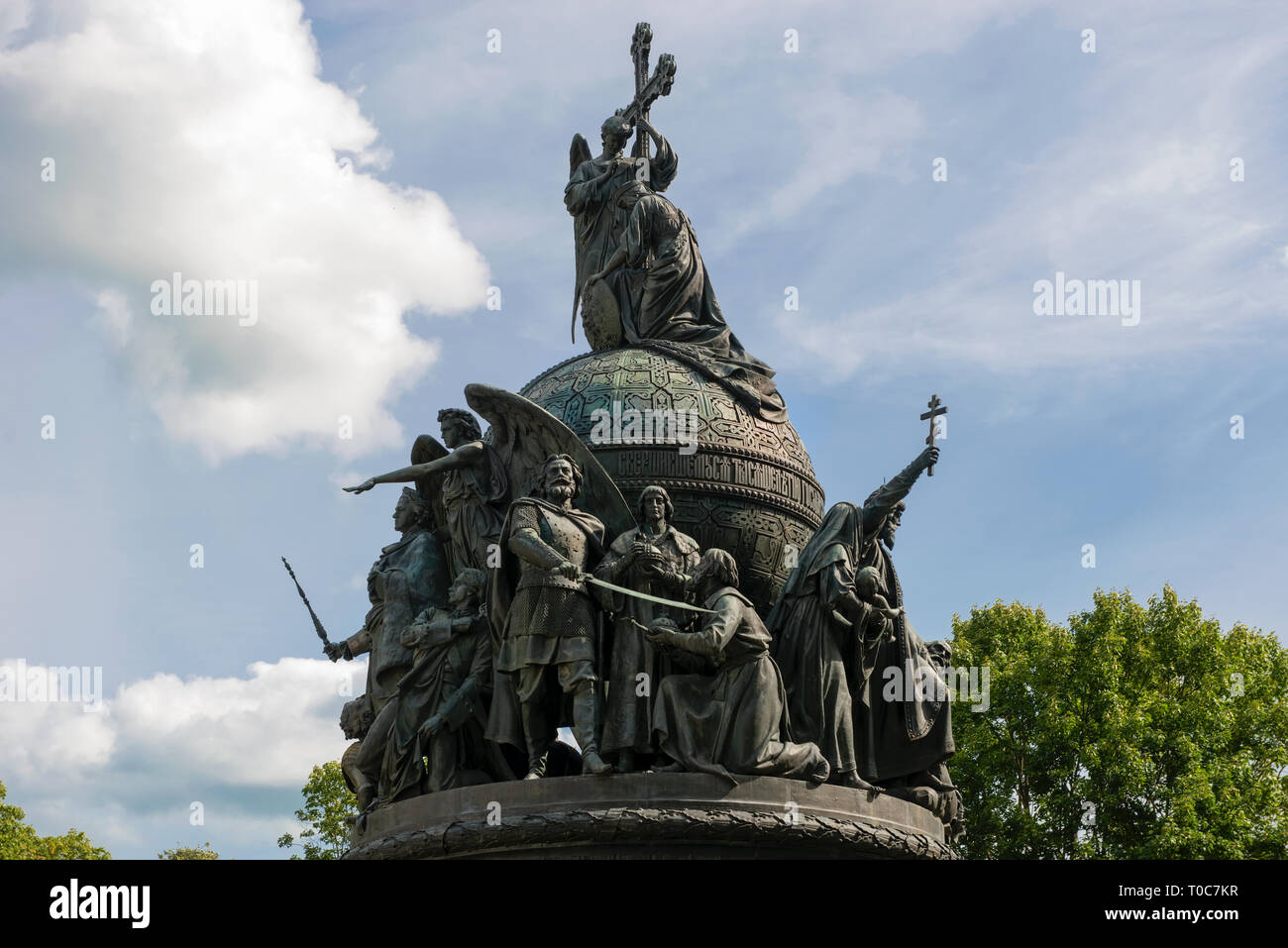 Denkmal das Jahrtausend der Russland in Nowgorod, Nowgorod, Russland Stockfoto