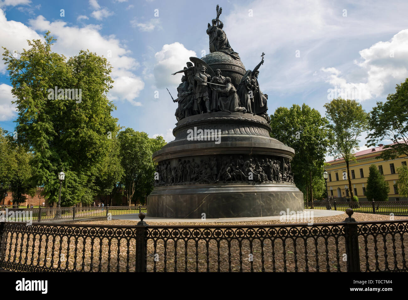 Denkmal das Jahrtausend der Russland in Nowgorod, Nowgorod, Russland Stockfoto