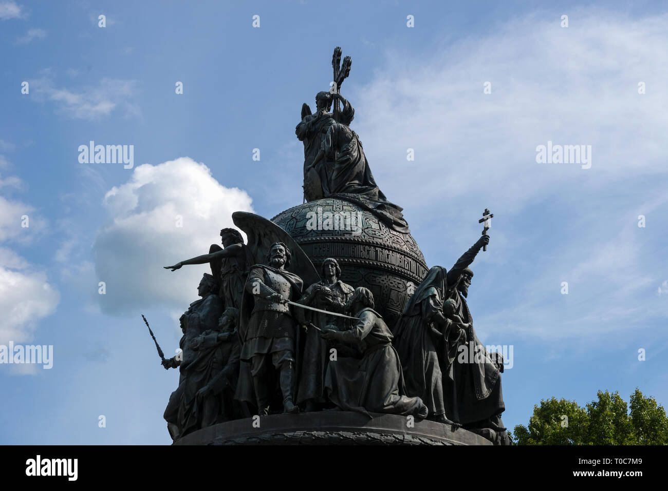 Denkmal das Jahrtausend der Russland in Nowgorod, Nowgorod, Russland Stockfoto
