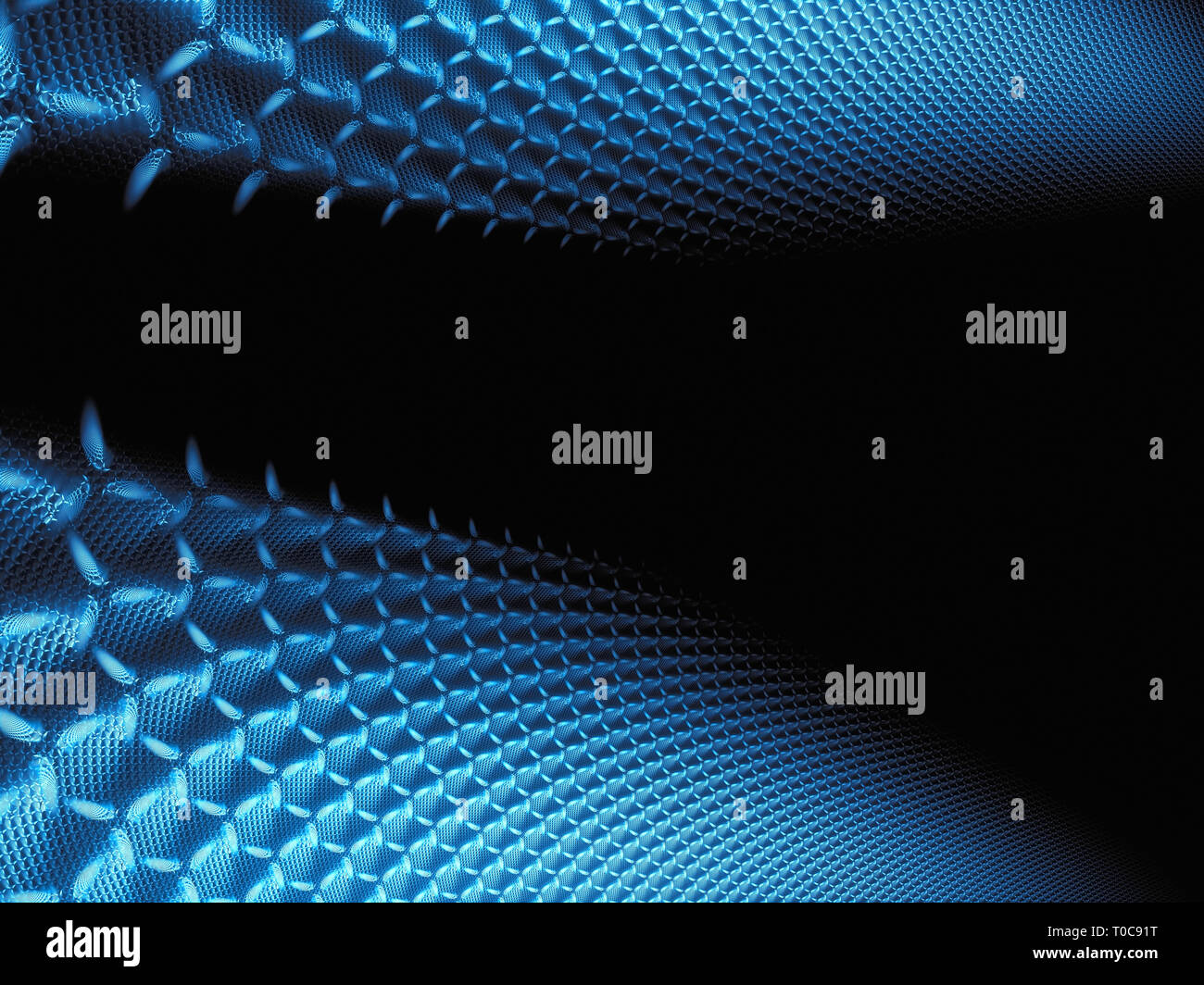 Abstrakt Blau Technologie Hintergrund - digital erzeugte Bild Stockfoto