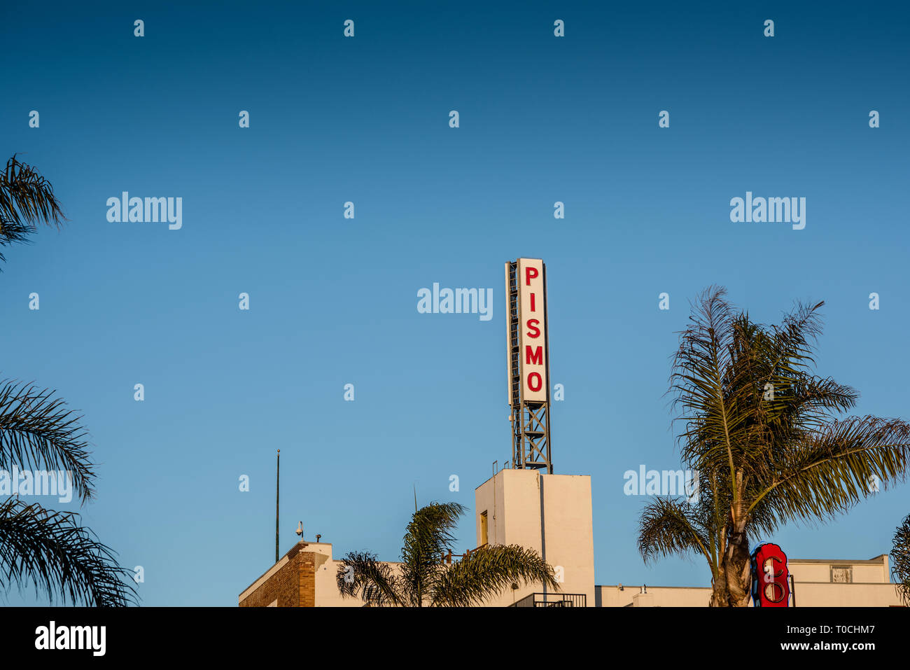 Die Pismo Beach Hotel. Pismo Beach. Kalifornien. Stockfoto