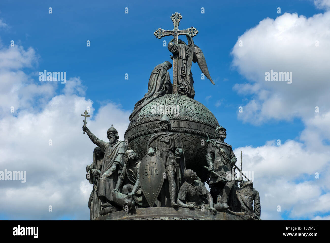 Denkmal das Jahrtausend der Russland in Nowgorod, Nowgorod, Russland Stockfoto