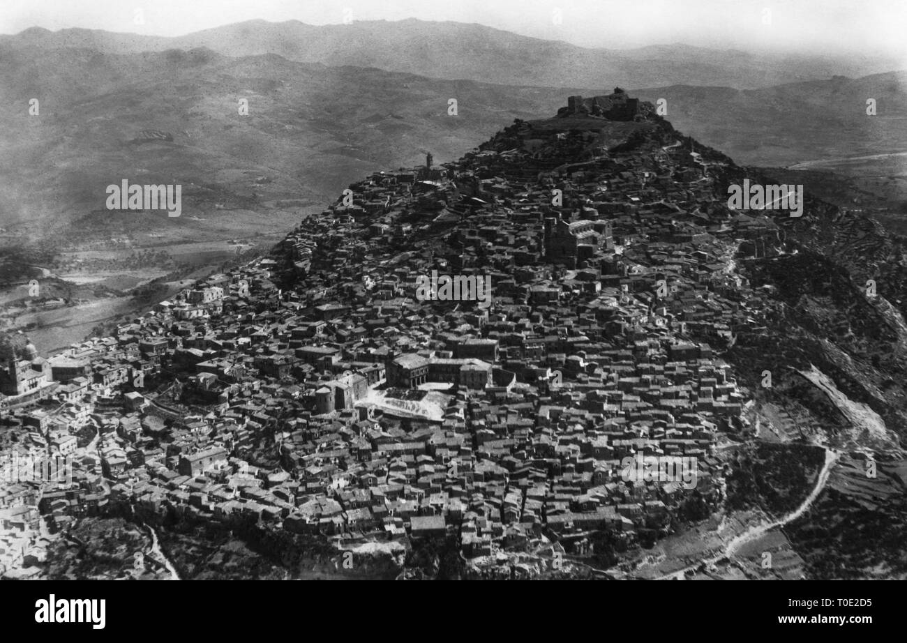 Agira, Sizilien 1929 Stockfoto