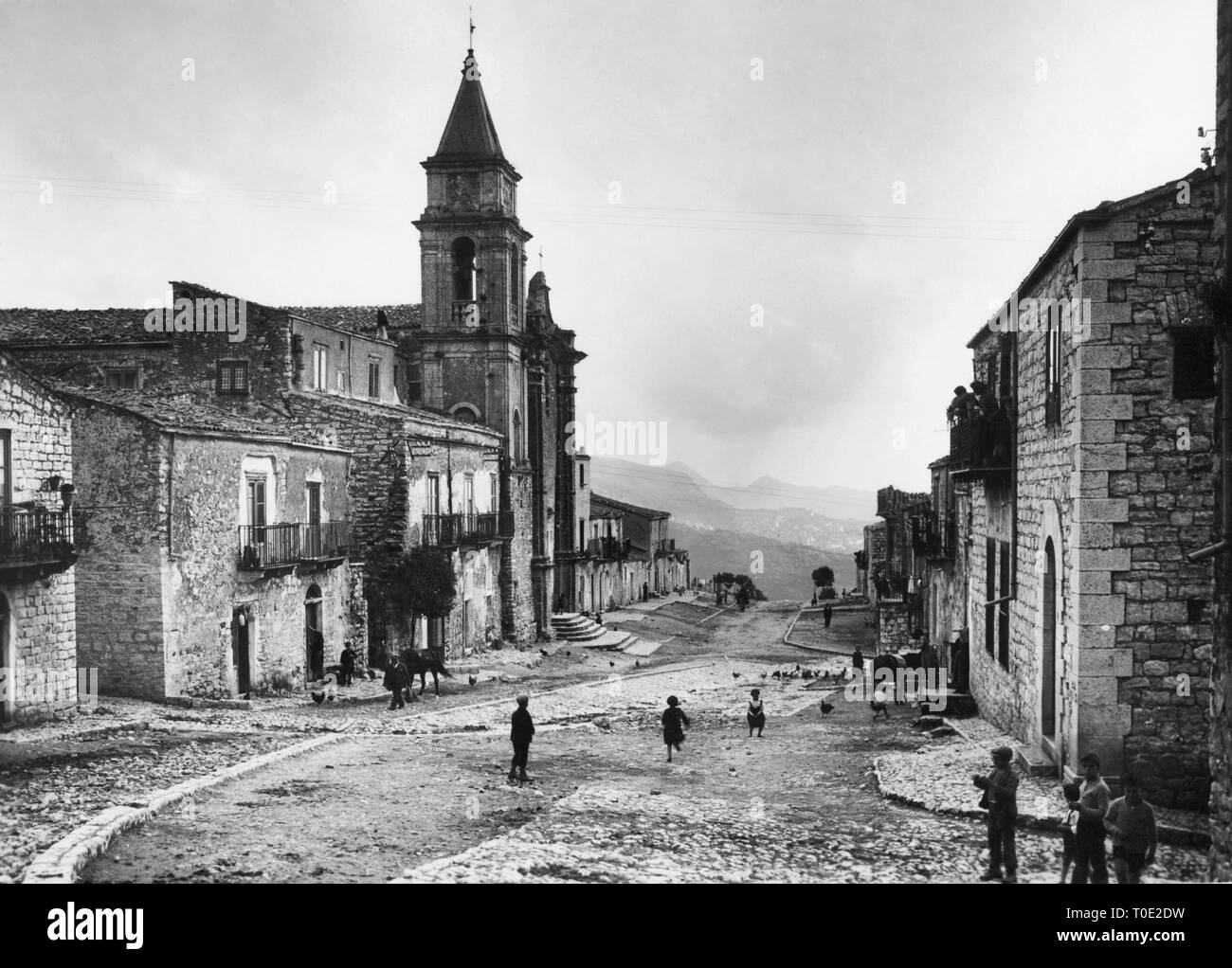 Bisacquino, Sizilien 1935 Stockfoto