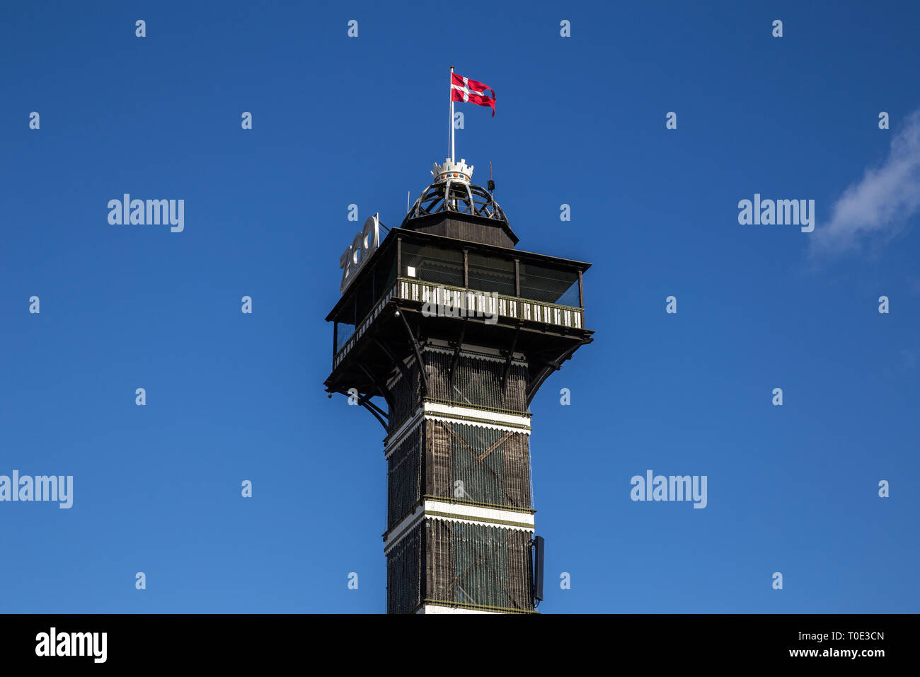 Copenhagen Zoo Beobachtungs-Turm Stockfoto