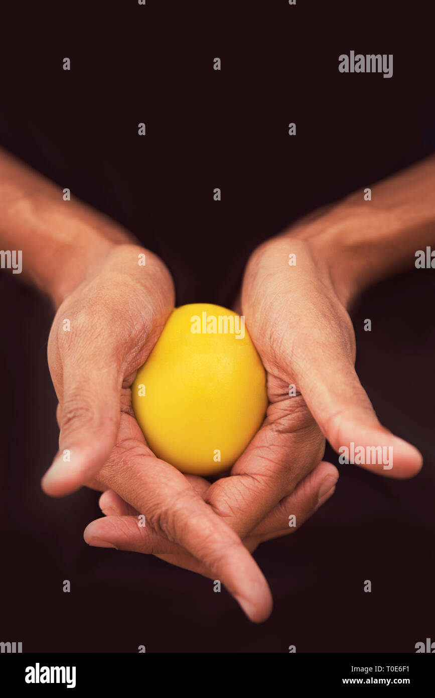Hand zusammendrücken Stress Ball Stockfoto