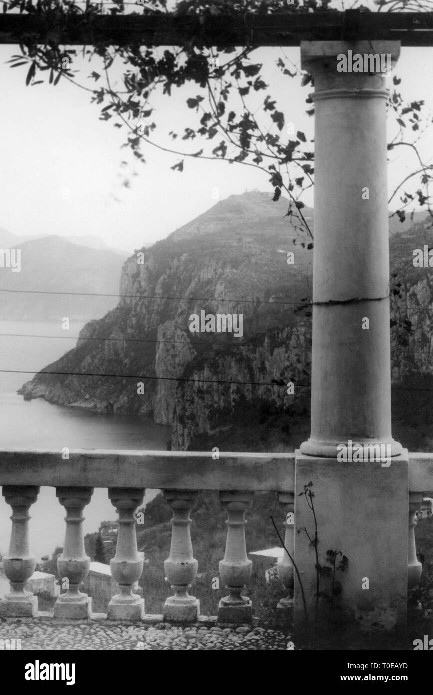 Terrasse, Insel Capri, Kampanien, Italien 1920 1930 Stockfoto