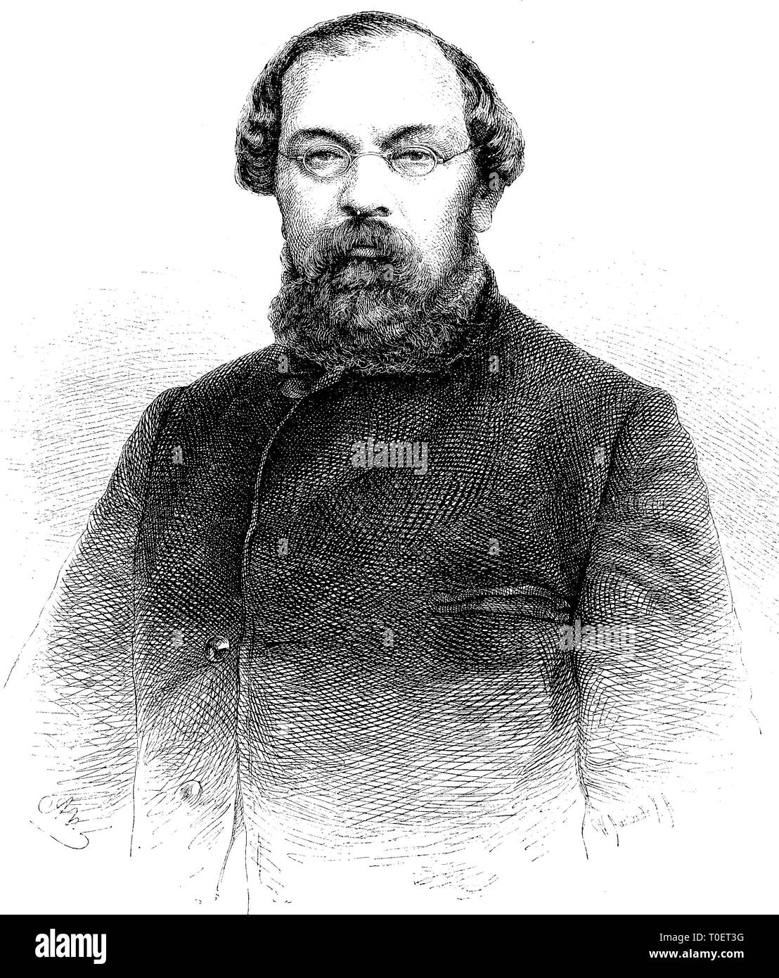 Carl Ernst Bock, 1809-1874, deutscher Arzt und Anatom, Deutschland / Carl Ernst Boc, Karl Ernst Bock, 1809-1874, deutscher Anatom, Deutschland Stockfoto