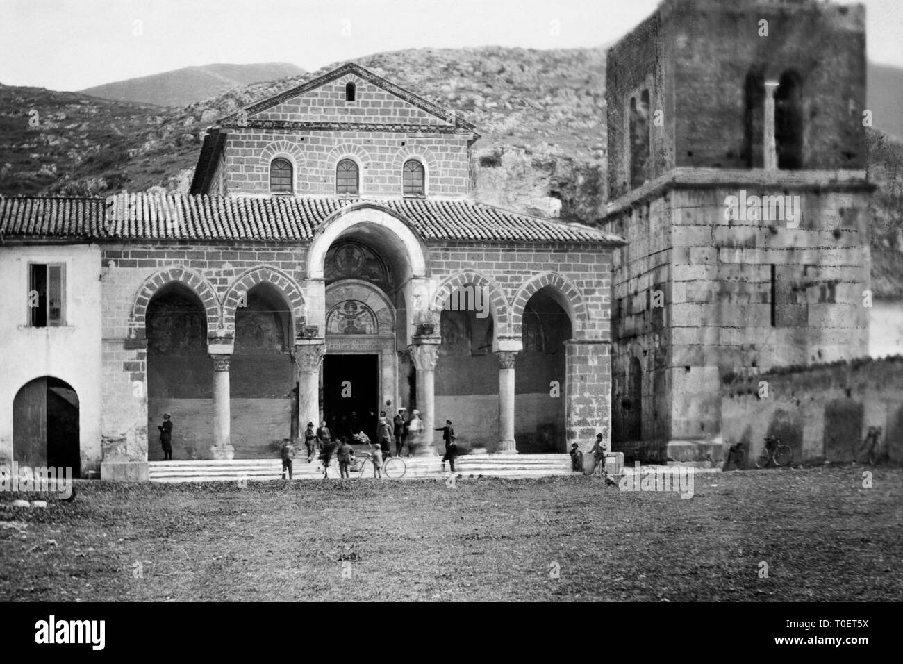 Abtei von Sant'Angelo in Die, Sant'Angelo in Die, Kampanien, Italien 1910 Stockfoto