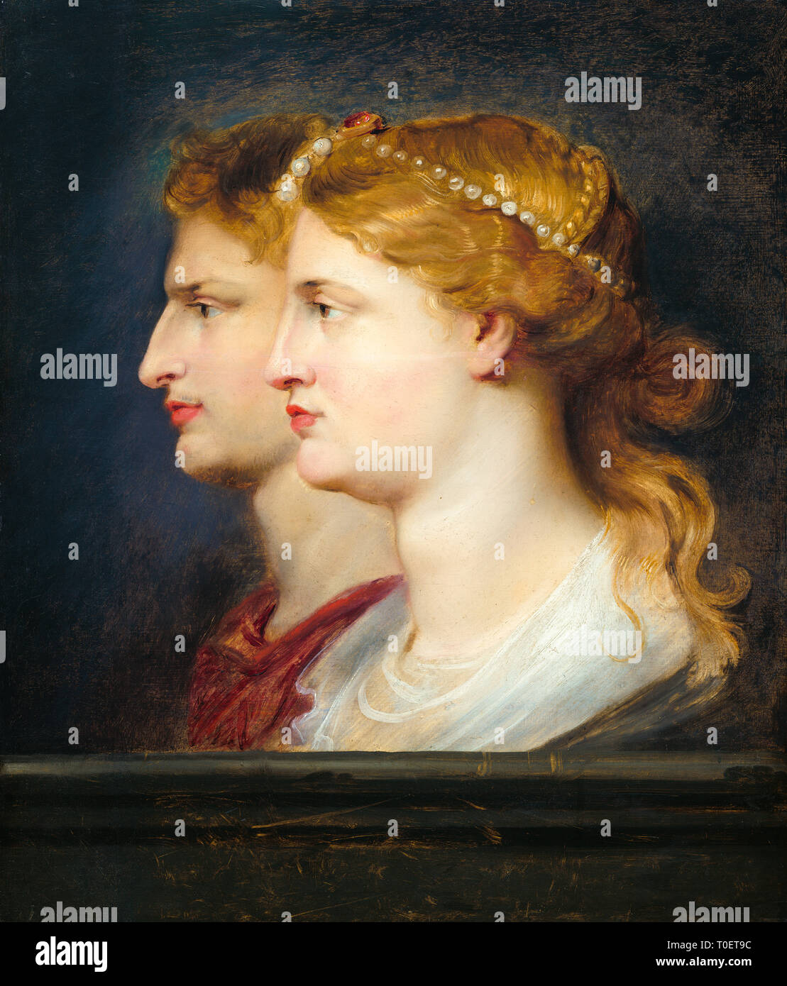 Sir Peter Paul Rubens, Agrippina und Germanicus, Porträt, C. 1614 Stockfoto