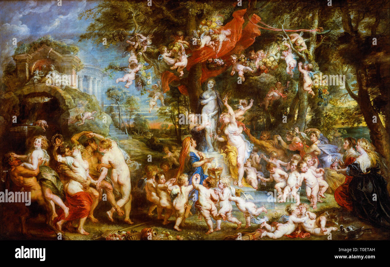 Peter Paul Rubens, das Fest der Venus, C. 1636-1637, Malerei Stockfoto