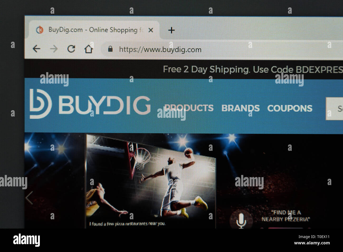 BuyDig website Stockfoto
