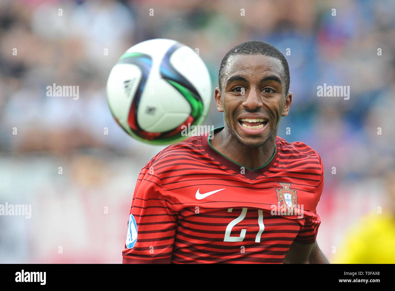 Olomouc, Tschechische Republik. 27. Juni 2015. UEFA U-21 Europameisterschaft, Portugal gegen Deutschland, 5:0, Halbfinale, Olomouc, Tschechische Republik, 27. Juni 2015. Ricardo Portugal während der Europäischen U-21-Meisterschaft. Credit: Slavek Ruta/ZUMA Draht/Alamy leben Nachrichten Stockfoto